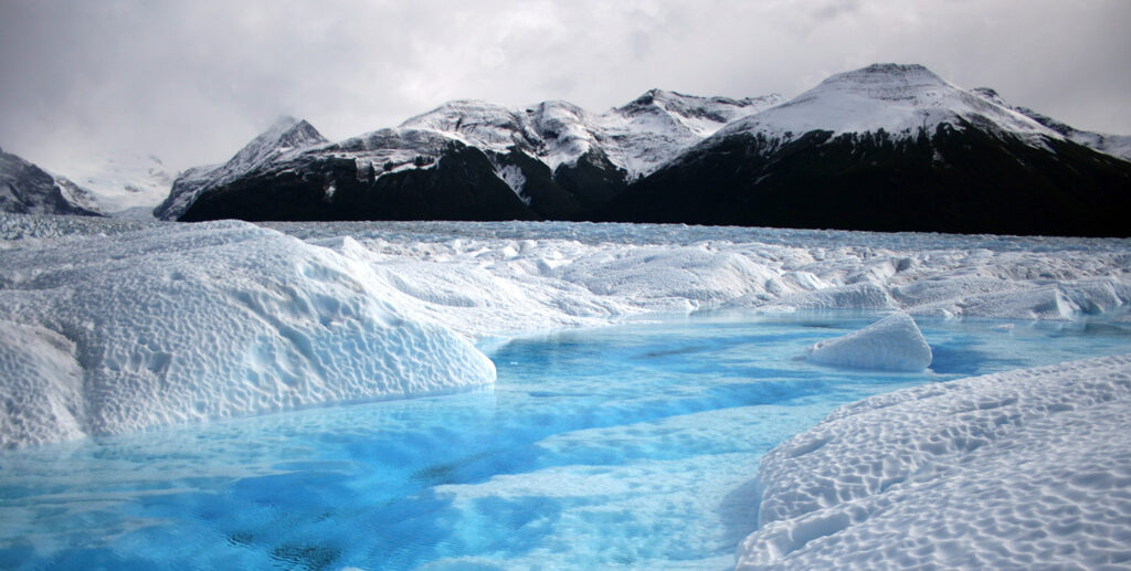 Ice Glacier Separation One Family Movement Humans